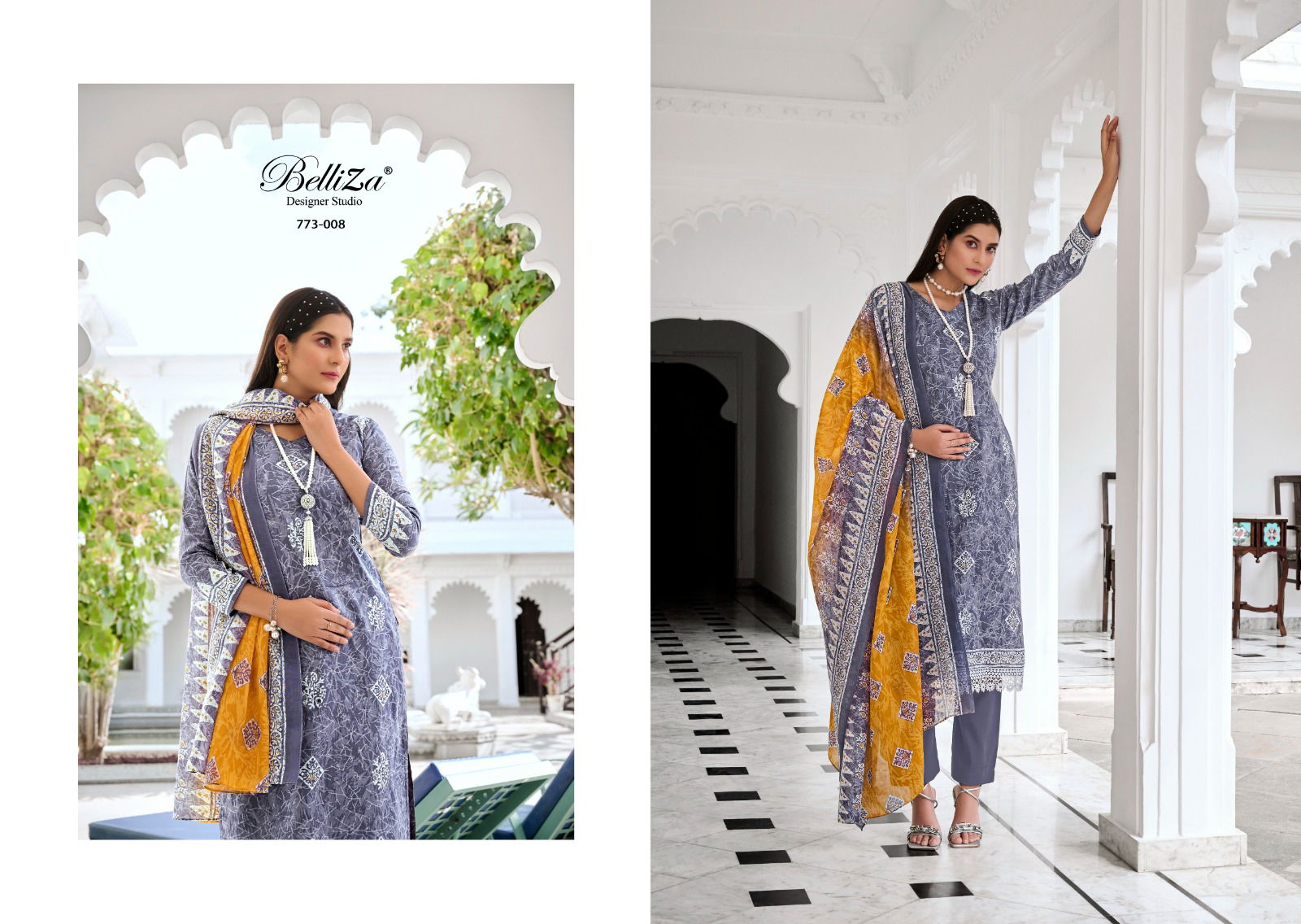 Siyahi Mirror By Belliza 001-010 Printed Cotton Dress Material Catalog